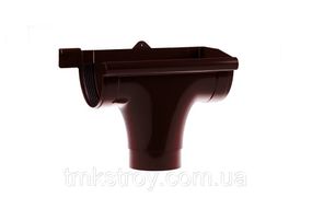 Ливнеприемник правый водосточные системы Profil (Профиль) 130/100, Коричневый