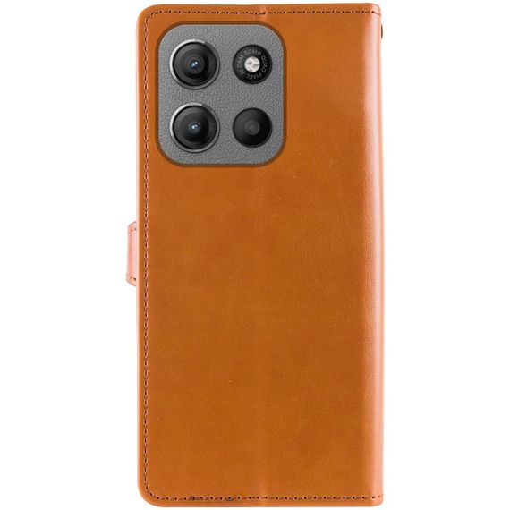 Кожаный чехол-книжка GETMAN Gallant (PU) для Motorola Moto G15 4G Коричневый | Зображення 2