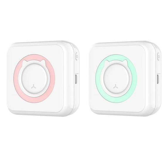 Портативный термопринтер с Bluetooth + 1 рулон бумаги, Бирюзовый / Мини-принтер для фотографий / Фотопринтер | Зображення 2