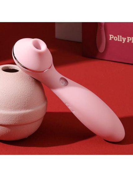 Вакуумний вібратор KisToy Polly Plus, Рожевий | Зображення 3