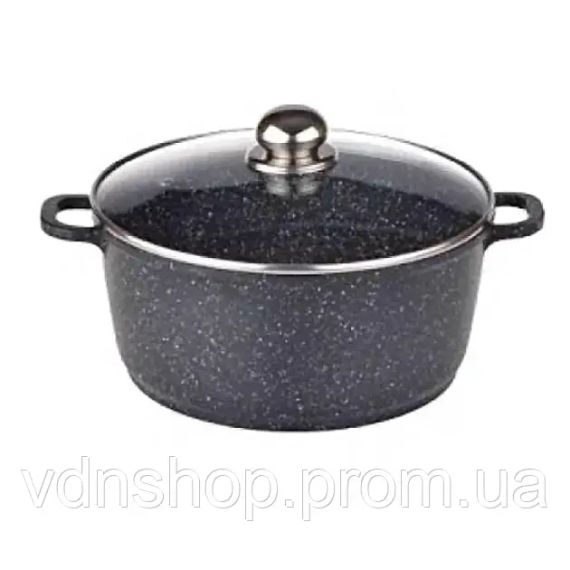 Каструля казан з кришкою Benson BN-297 з литого алюмінію та мармуровим антипригарним покриттям об'ємом 1.5 л. | Зображення 3