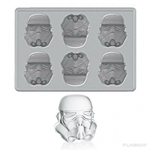 Силиконовая 3D форма для льда Star Wars Шлем Штурмовика | Зображення 1
