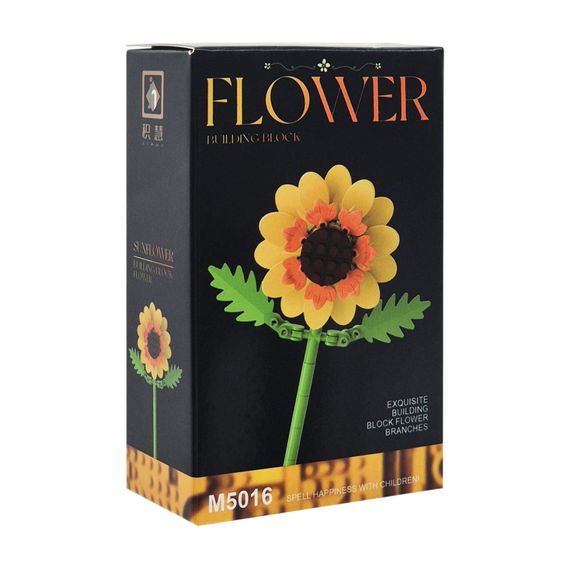 Конструктор детский Flower M5026-16 элементы для создания стебля и лепестков