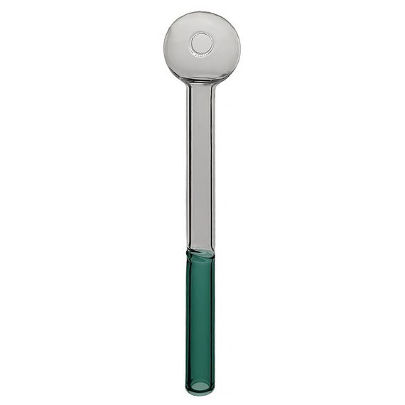Oil Pipe Скляна Трубка Кулька 16см Two-color Green