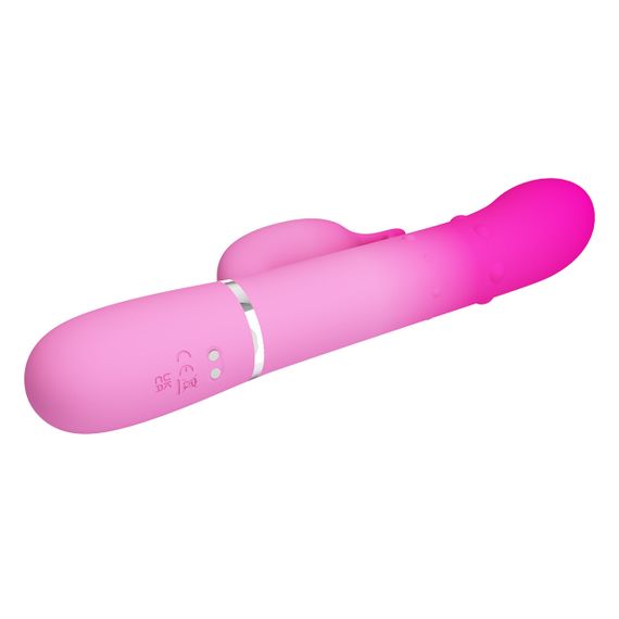 Вибратор-кролик с шариками в корпусе PRETTY LOVE Shima розовый, 22.6 х 3.4 см Sex Aura | Зображення 5
