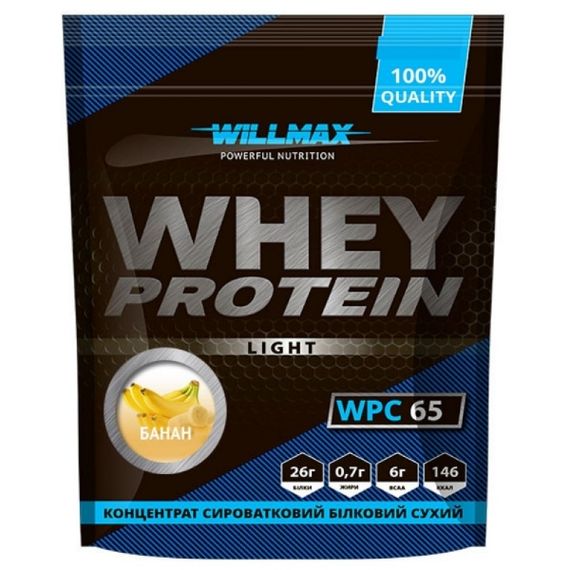 Протеїн Willmax Whey Protein 65 1000 g /25 servings/ Banana