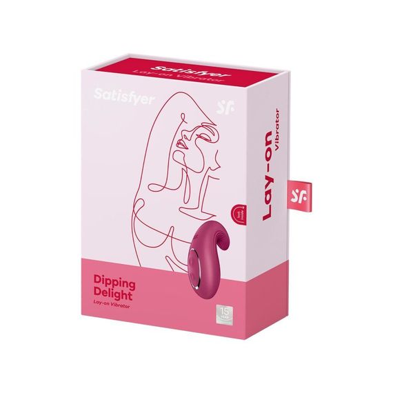 Вибратор Satisfyer Dipping Delight Berry, 2 мотора, гибкий кончик | Зображення 6