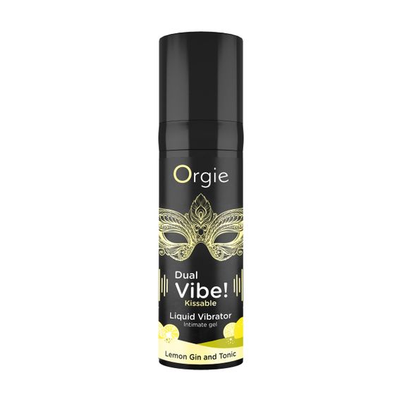 Рідкий вібратор DUAL VIBE коктейль Джин-тонік лимон, 15 мл Orgie | Зображення 3
