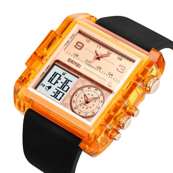 Чоловічий годинник Skmei 2020AR Amber-Transparent | Зображення 1