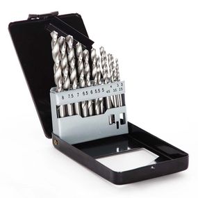 Набір свердел для металу Р6М5 метал бокс 2,0-8,0 мм 13 шт. APRO 8102021