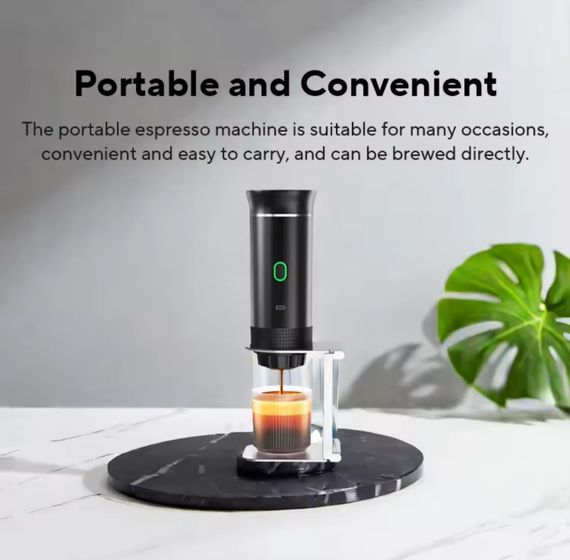 Портативная USB-кофеварка 3-в-1 для эспрессо, капсул и молотого кофе – компактная, беспроводная, с подогревом | Зображення 5