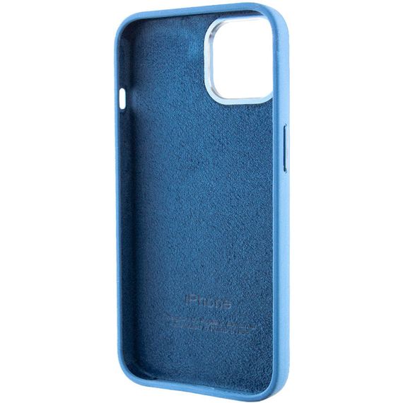 Чохол Silicone Case Metal Buttons (AA) для Apple iPhone 12 Pro Max (6.7") Силікон, Синій/Blue Jay | Зображення 4