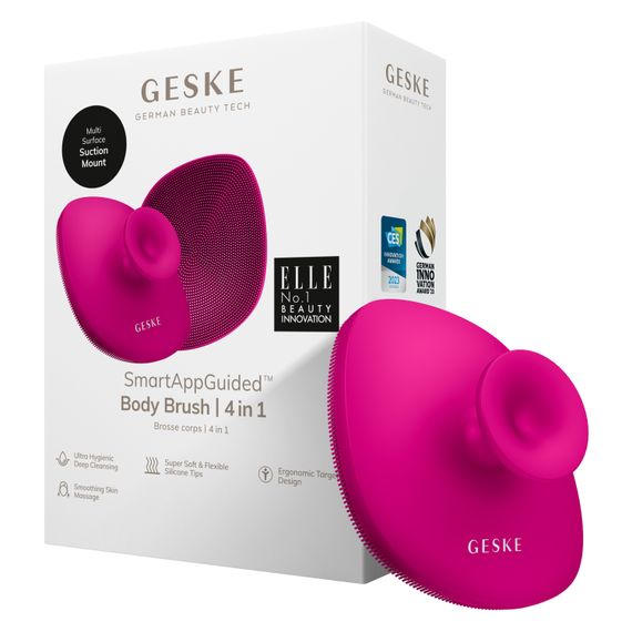 Щетка для тела GESKE Body Brush 4в1 starlight, Малиновый