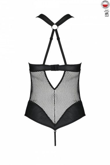 Сетчатый боди Passion Amanda Body Черный S/M | Зображення 1
