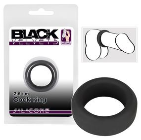 Ерекційне кільце - Black Velvets Cock Ring, 2,6 см sexstyle
