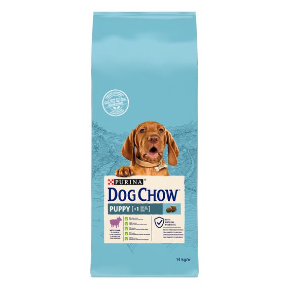Сухой корм для щенят с ягненком Dog Chow Puppy Lamb 14 кг