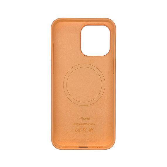Чехол накладка Silicone Case Full with Magsafe для Apple iPhone 15 Pro- Orange | Зображення 1