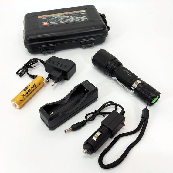 Ліхтар тактичний портативний Bailong BL-1860-T6, Армійський ліхтарик тактичний, Легкий WJ-517 тактичний ліхтар | Зображення 5