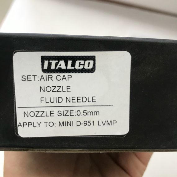 Форсунка 0,5 мм для фарбопультів D-951-MINI LVMP ITALCO NS-D-951-MINI-0.5LM | Зображення 2