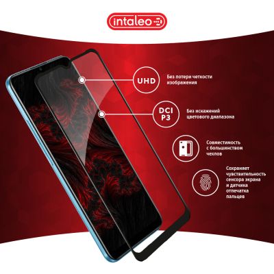 Стекло защитное Intaleo Full Glue RealMe C21 Black (1283126518508) | Зображення 2
