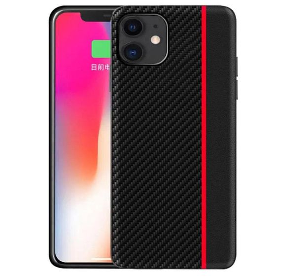 Чохол накладка Primolux CFC для Apple iPhone 11 - Black&Red | Зображення 3