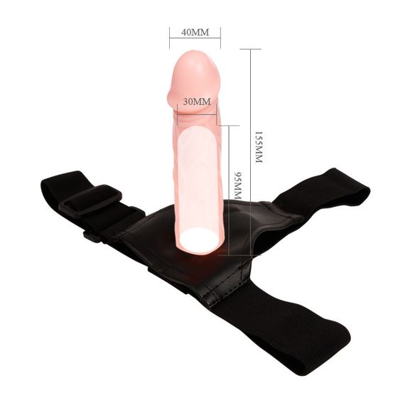 Страпон - Baile Jessica Strap On, 15.5 см Sex Aura | Зображення 3