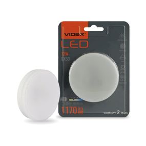 Світлодіодна лампа VIDEX GX53 12W 3000K 220V