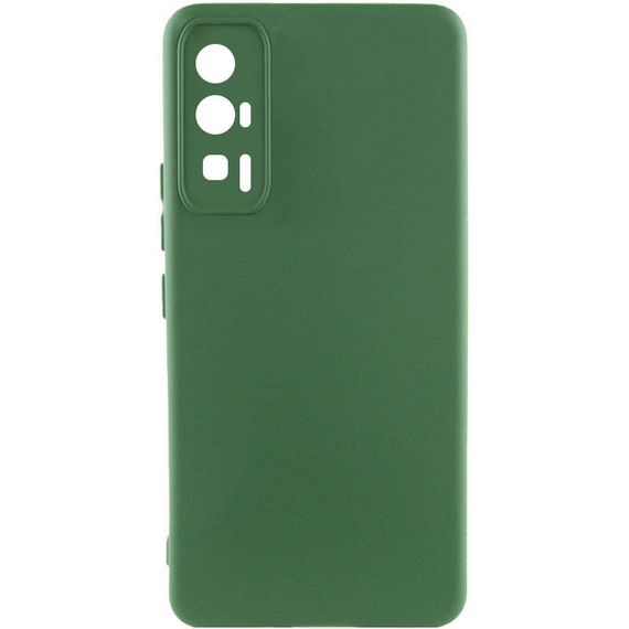 Чехол Silicone Cover Lakshmi Full Camera (A) для Xiaomi Poco F5 Pro Зеленый / Dark green