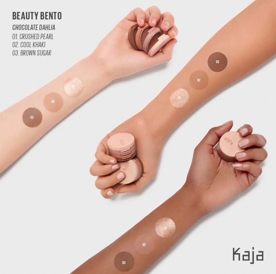 Тріо тіней для повік Kaja Beauty BEAUTY BENTO Stacked Bouncy Eyeshadow Trio | Зображення 3