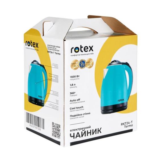 Електрочайник Rotex Termo RKT24-T 1.8 л бірюзовий | Зображення 6