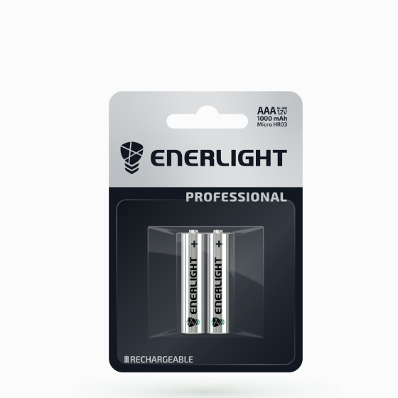 Акумулятор AAА/HR03 NiMh 1000 mAh (бл-2шт) Enerlight Professional