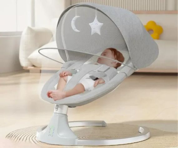 Колыбельный центр шезлонг-качели+москитная сетка (Подвесные игрушки) | Зображення 2