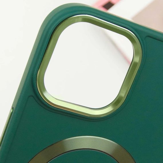 TPU чохол Bonbon Metal Style with MagSafe для Apple iPhone 15 (6.1") | Зображення 2