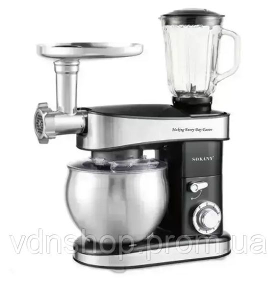 Кухонный комбайн миксер Sokany SK-05010 6 режимов, мясорубка, блендер