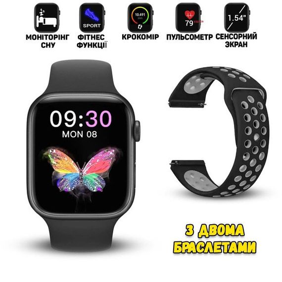 Розумний смарт годинник Smart Watch T55 з 2 ремінцями, підтримка дзвінків, спортивні режими, вологозахист WN-147 ip 67 | Зображення 4