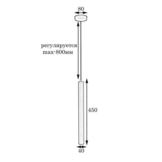 Світильник підвісний MSK Electric Elegant NL 4045 BK | Зображення 3