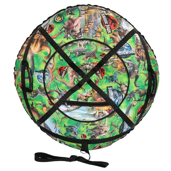 Тюбінг для катання по снігу 100 см "динозаври" (Оксфорд, ПВХ) санки ватрушка | Зображення 3