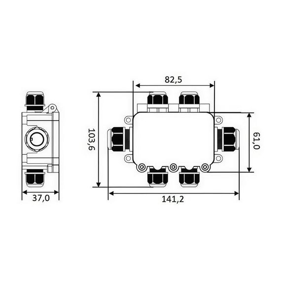 Розподільча коробка М686-3 IP68 з клеммой 24А Ny95506530 | Зображення 9