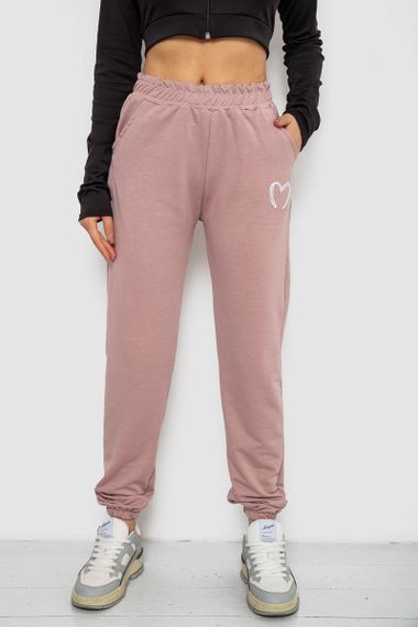 Спортивні штани жіночі, колір пудровий, 238R324