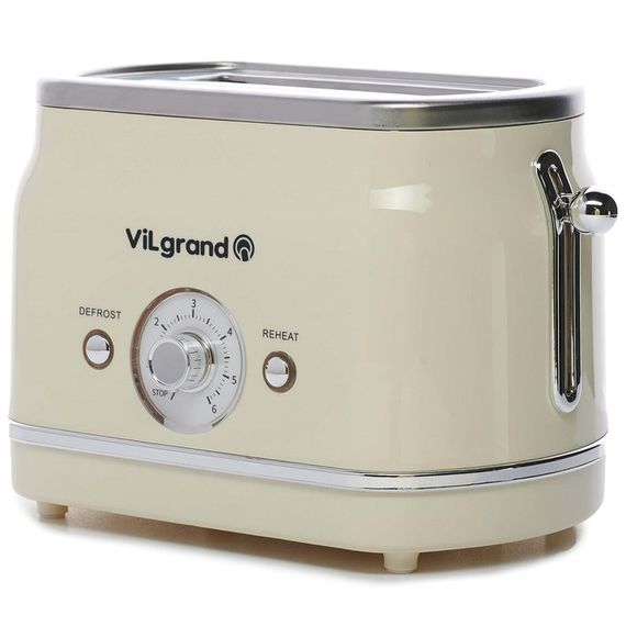 Хороший тостер ViLgrand VT0823R 850 Вт, Электрический горизонтальный тостер, Тостерница XZ-761 для бутербродов | Зображення 2