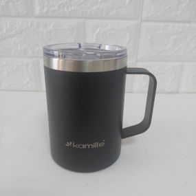 Термокухоль Kamille KM-2159 360 мл чорний