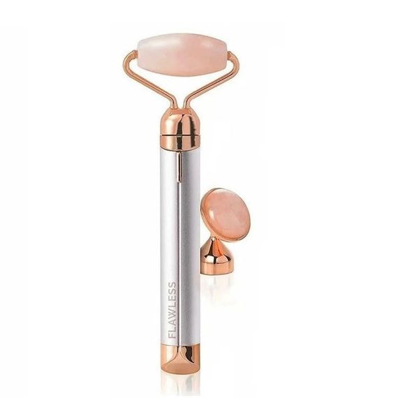 Массажер ролик электрический для лица Facial Roller Massager. Цвет: бежевый VB-57 | Зображення 2