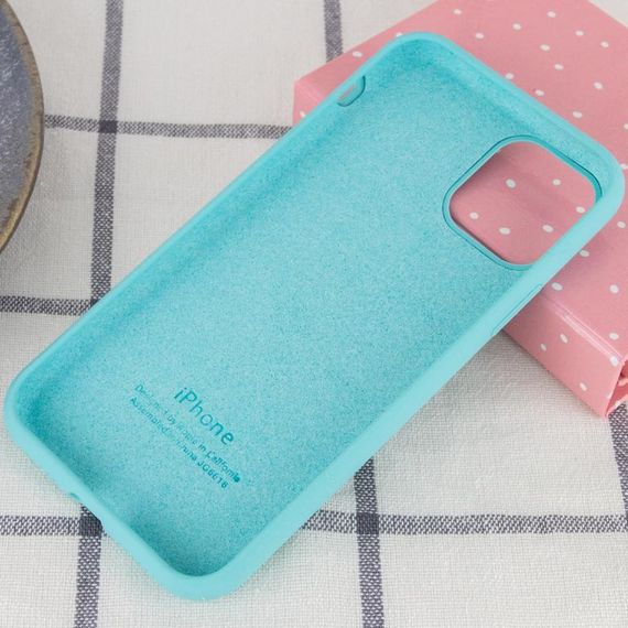 Чехол Silicone Case Full Protective (AA) для Apple iPhone 11 Pro Max (6.5") Бирюзовый / Marine Green | Зображення 2