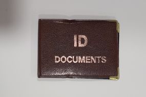 Обкладинка шкірозамінник на документ ID з вкладишем 129-Па Світло-коричневий