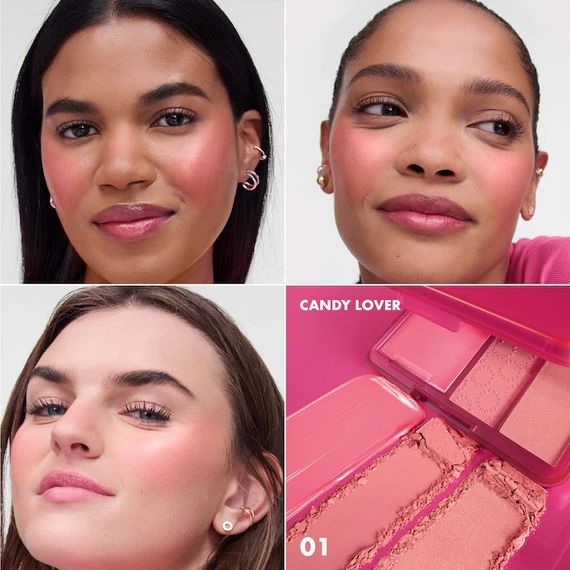 Румяна Sephora Blush Blush Blush. Multi-texture blush trio - 01 Candy Lover (8 g) | Зображення 1