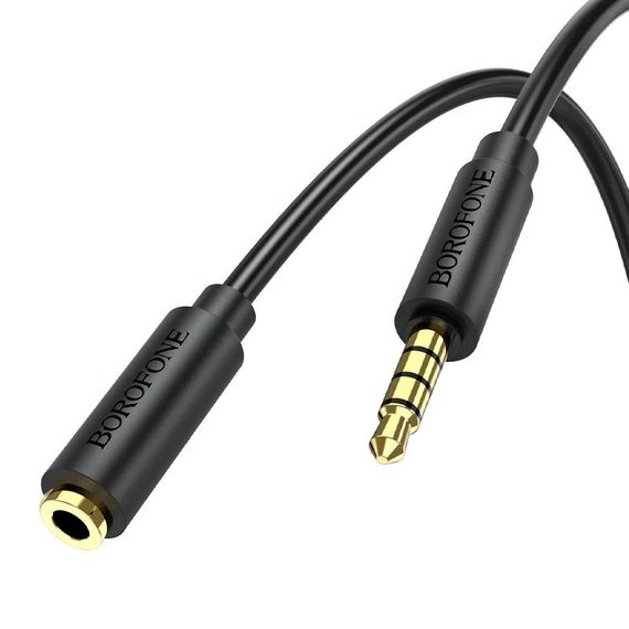 Аудио кабель Borofone BL12 3.5 audio extension cable Male to Female (1m) | Зображення 1