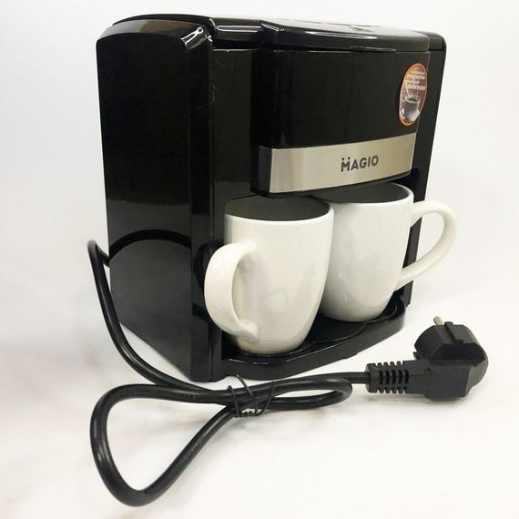 Кафеварка 450 Вт MAGIO MG-450, кавоварка для дому, маленька кавомашина | Зображення 6