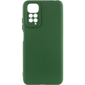 Чохол TPU GETMAN Liquid Silk Full Camera для Xiaomi Redmi Note 11 (Global) / Note 11S Зелений / Dark green