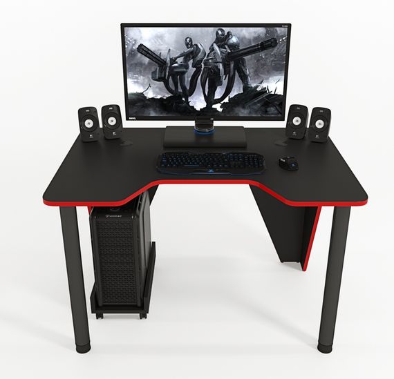 Стол геймерский игровой ZEUS IVAR-1400 ZEUS IVAR-1400 красныйчерный | Зображення 9
