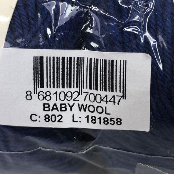 Пряжа Gazzal – Baby Wool колір 802 | Зображення 1